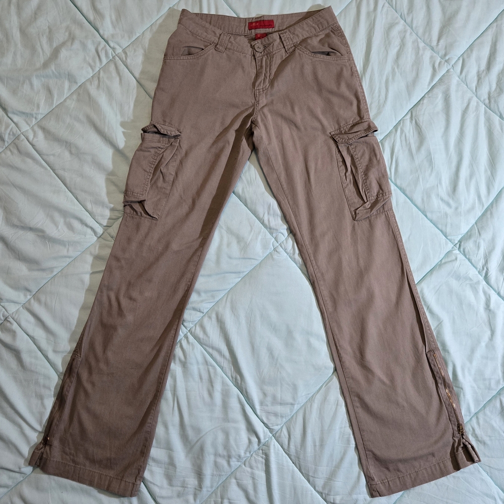 Vintage Y2K Moe Low Rise Garden Fairy Utility Cargo Pants
